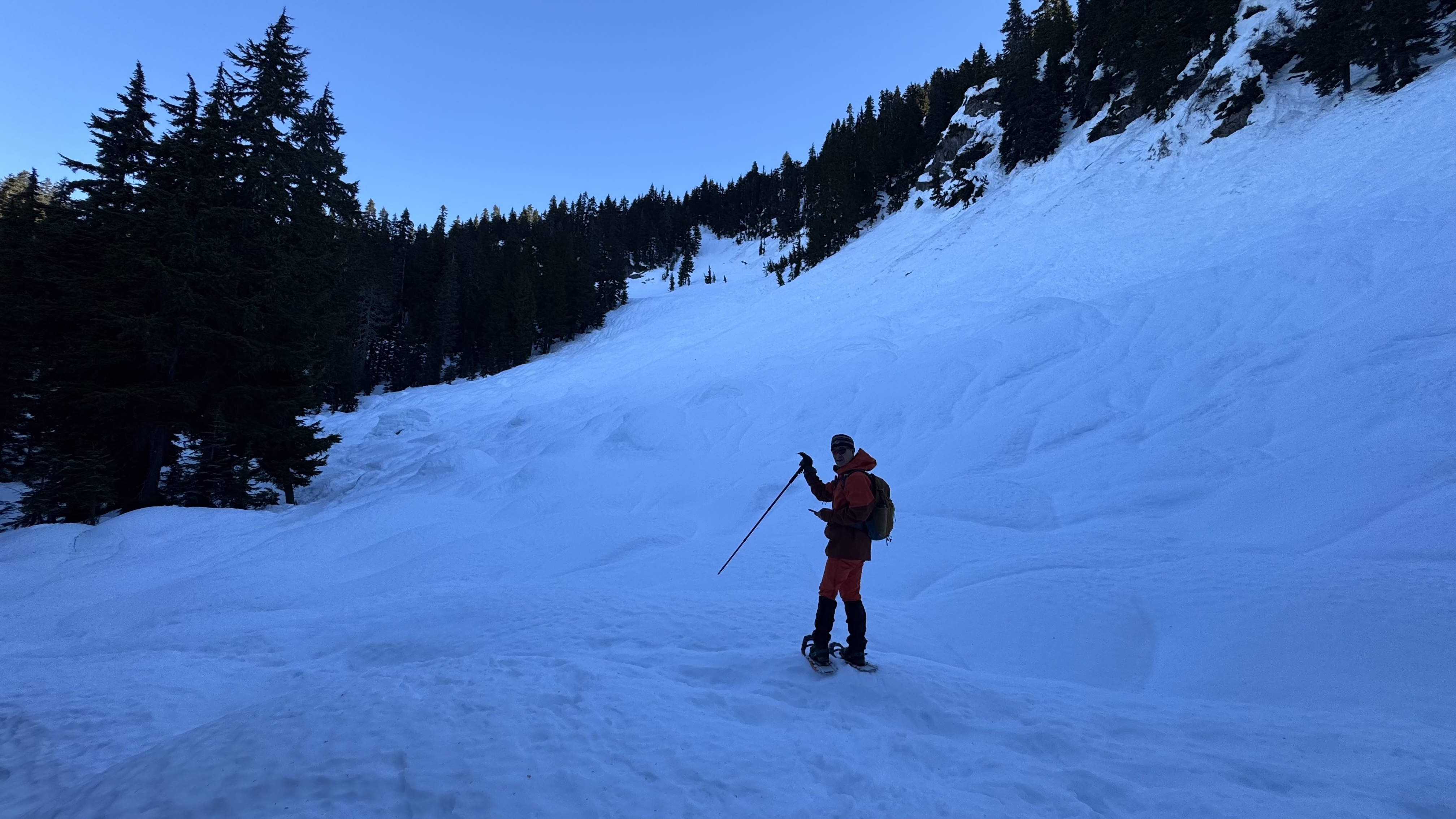 Route finding on Gin Peak trail