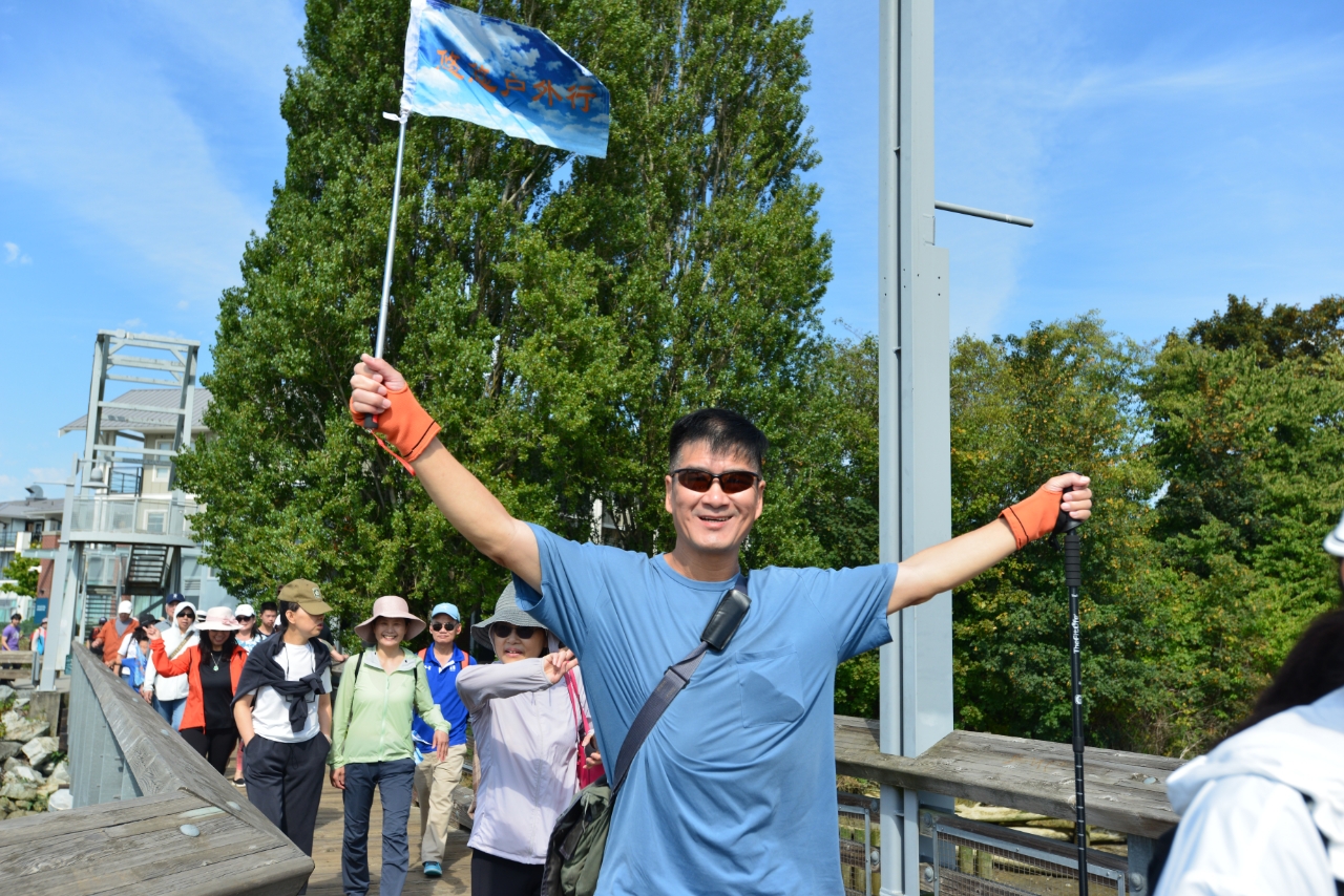 Group hike in Richmond
